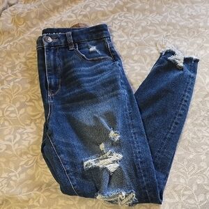 American Eagle Women's Hi Rise Skinny Jeans Size 6 Short
